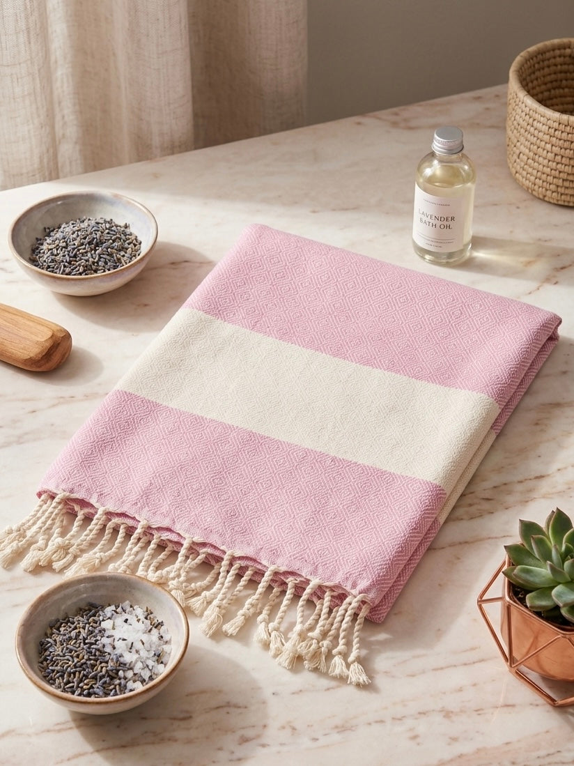 Celena Peshtemal Pink lifestyle